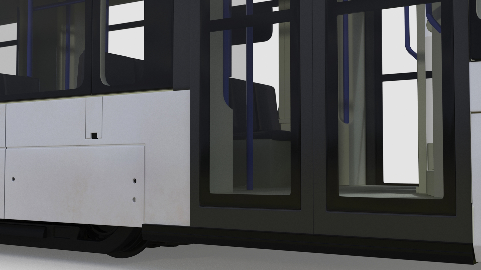 Express Tram Blue 3D