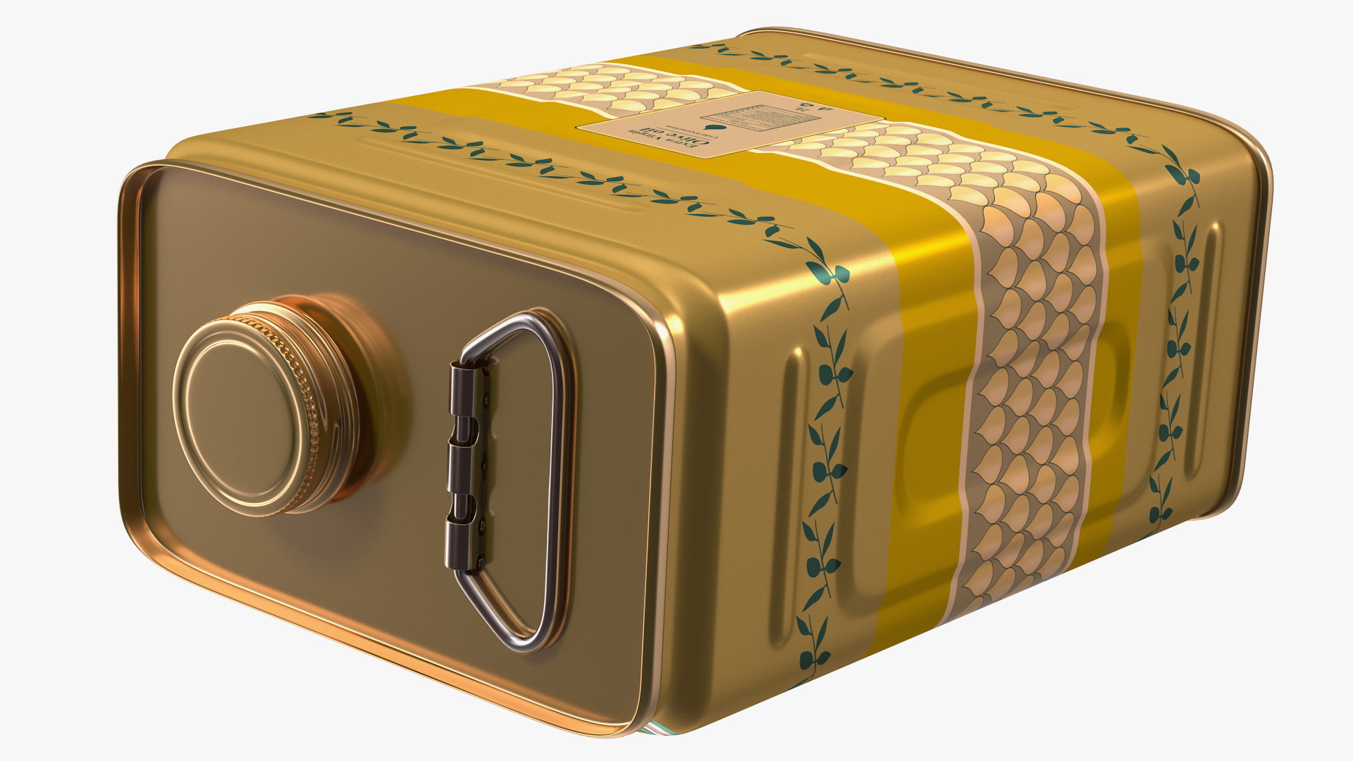 3D model Olive Oil 2 Litre Tin Can