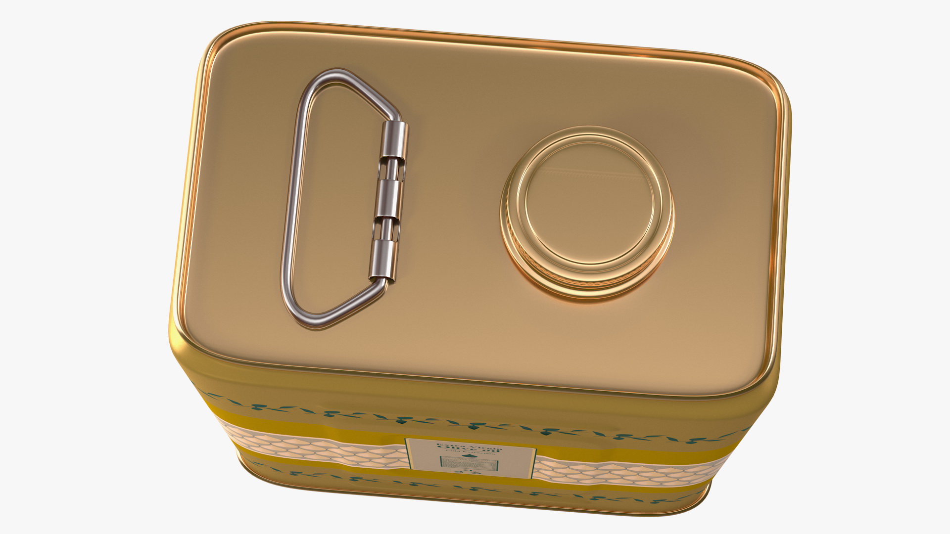 3D model Olive Oil 2 Litre Tin Can