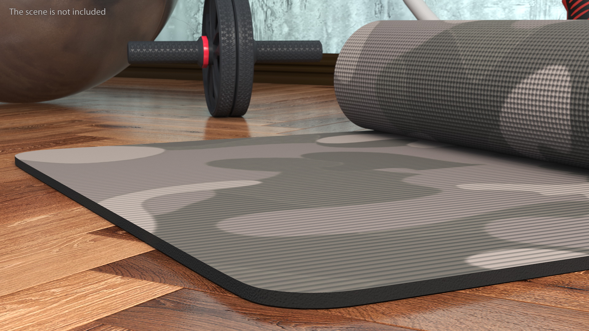 3D model Yoga Mat Rolled Camo