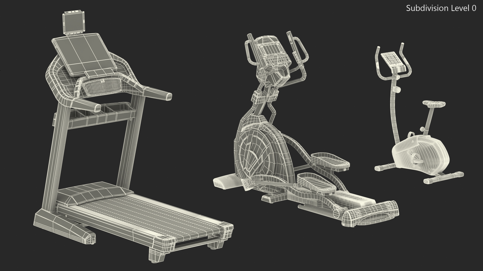 3D High-tech Gym model