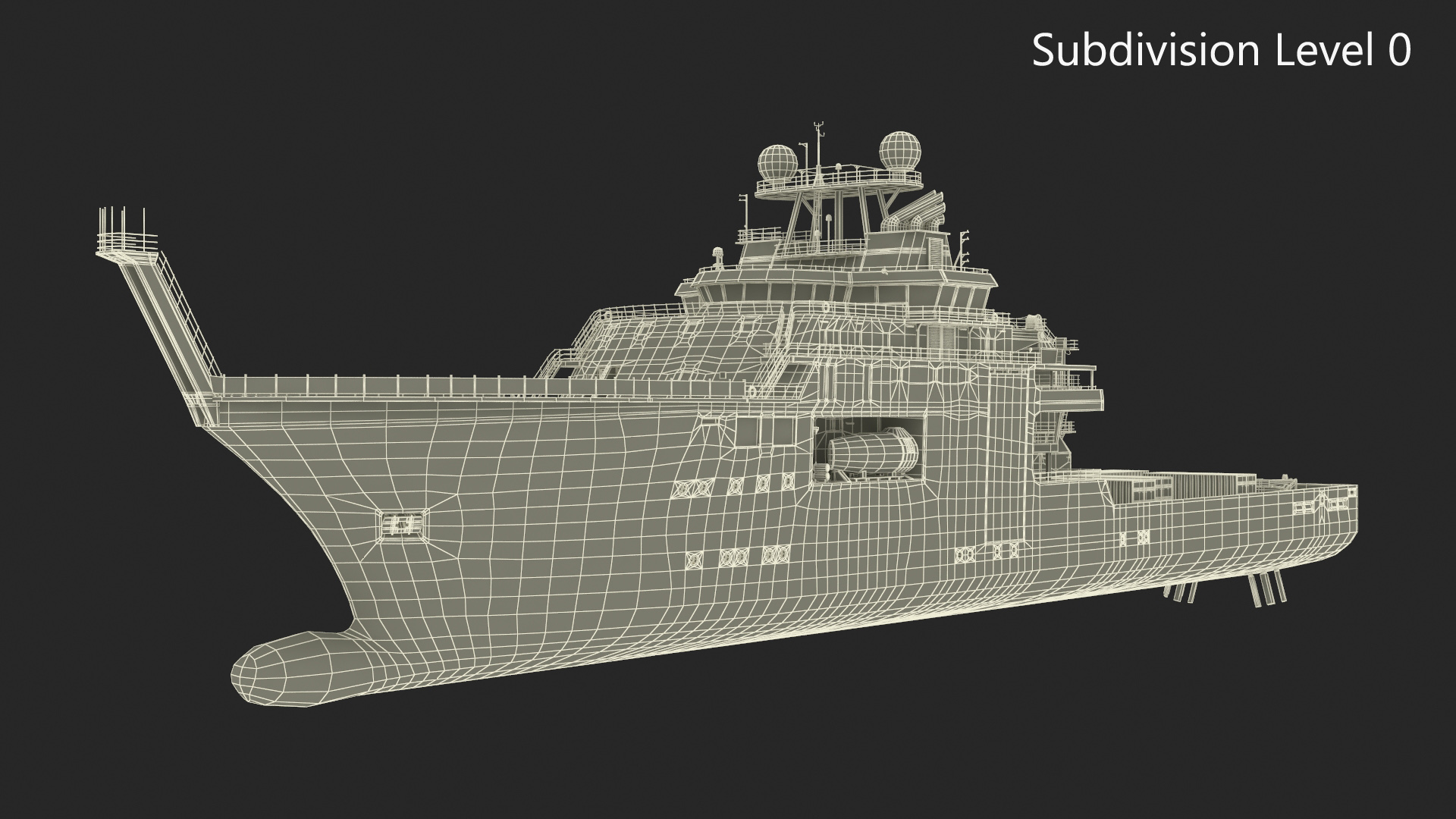 3D model Falkor Too Construction Vessel