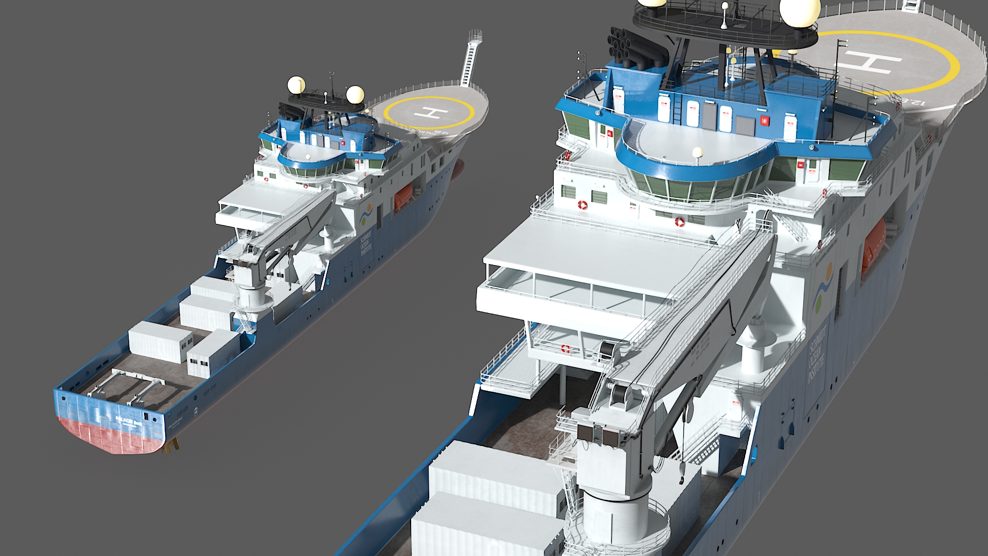 3D model Falkor Too Construction Vessel