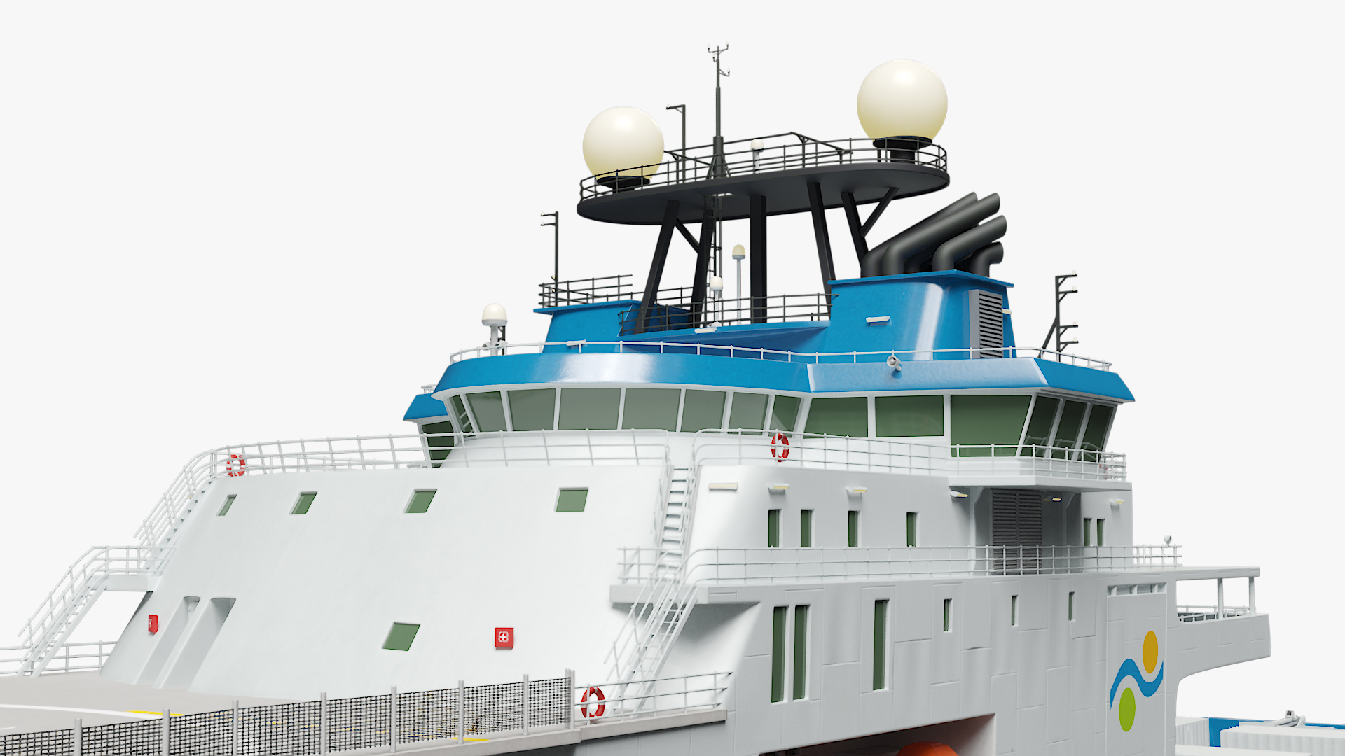 3D model Falkor Too Construction Vessel