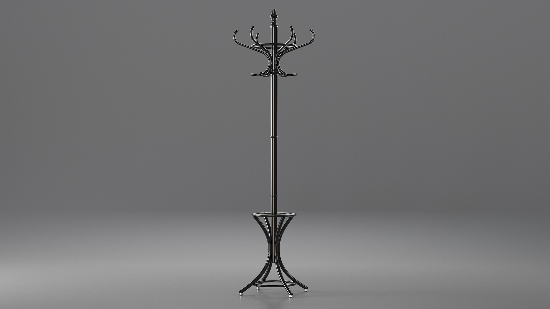 3D Black Coat Stand