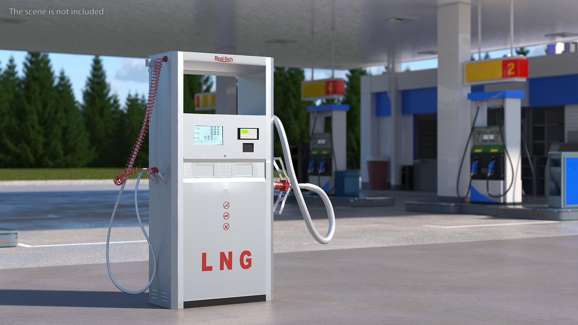 3D LNG Fuel Dispenser Station