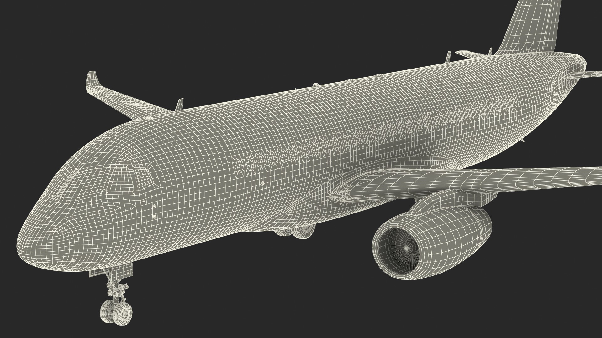 SSJ100 Aircraft Rigged 3D