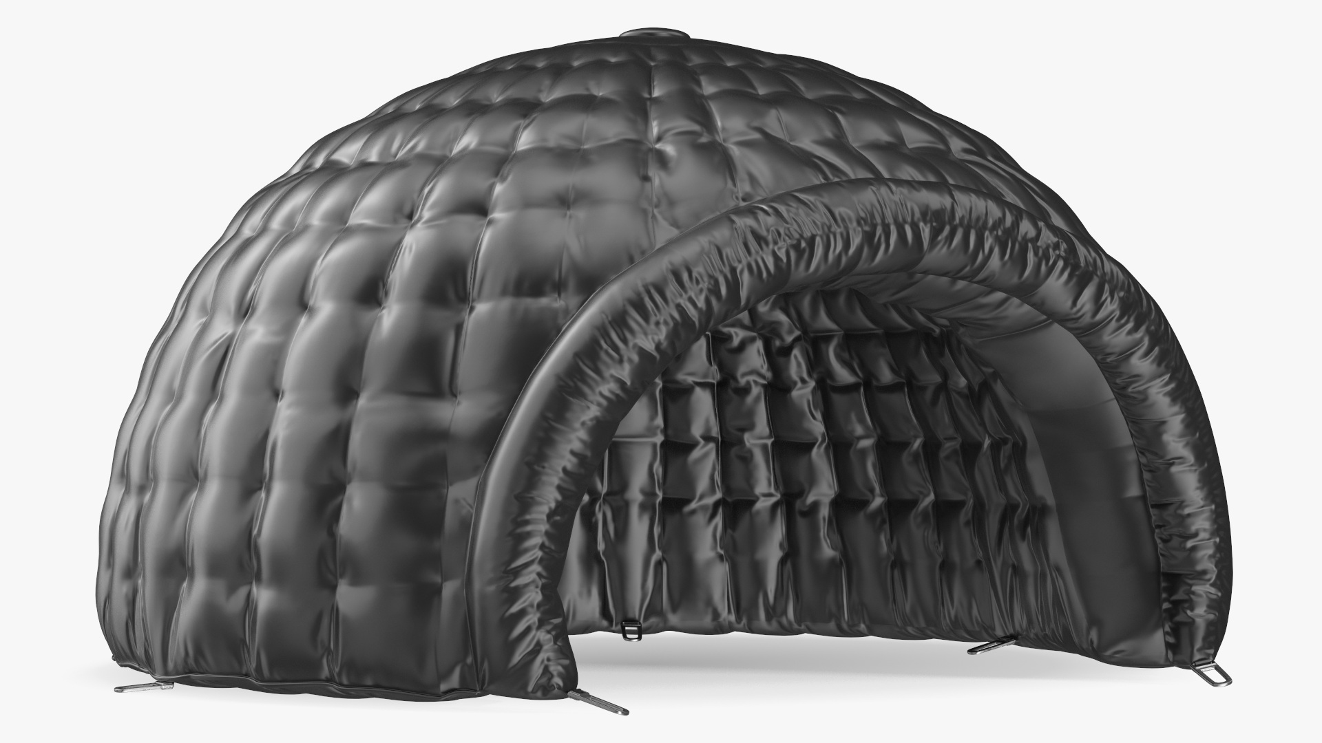 3D Inflatable Dome Tent Black