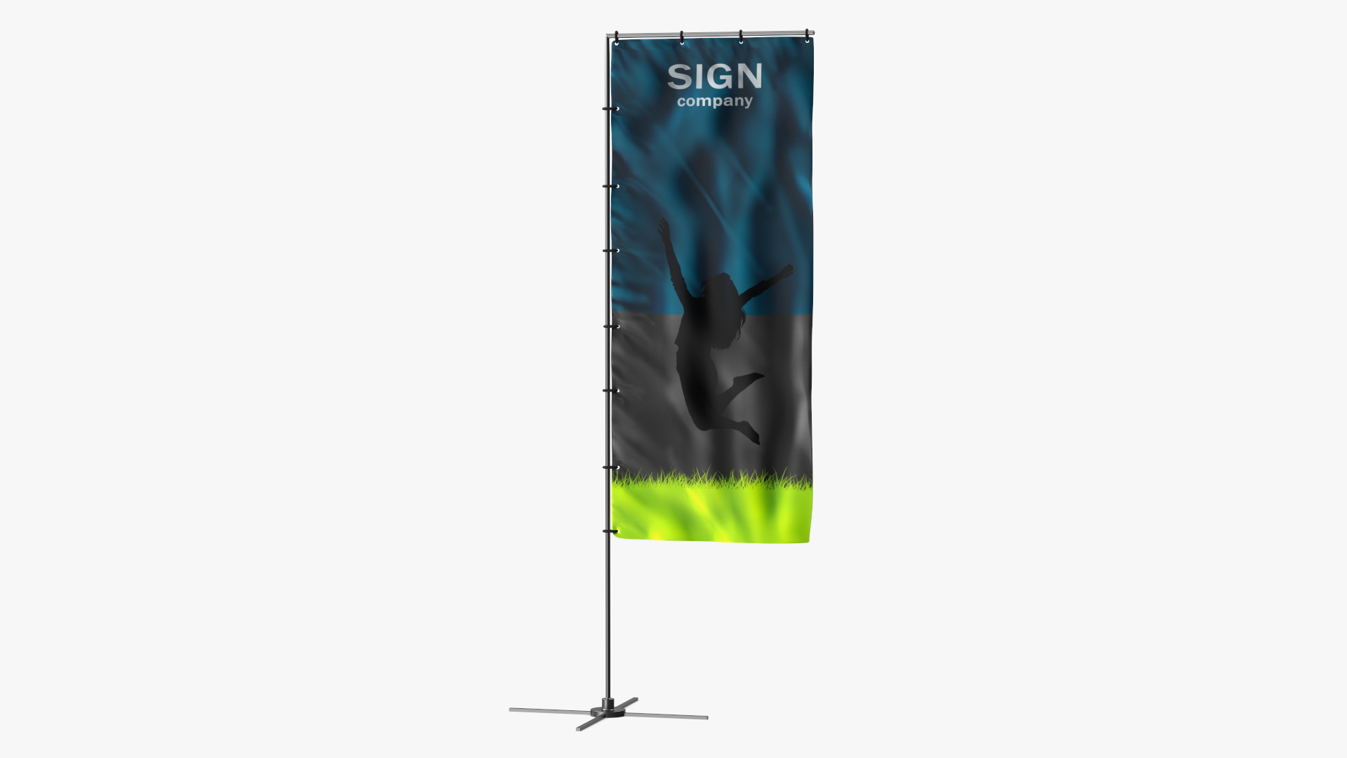 3D Vertical Banner Stand