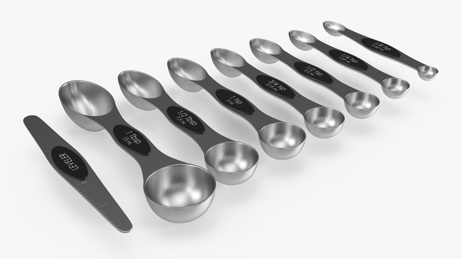 3D model Measuring Spoons Set