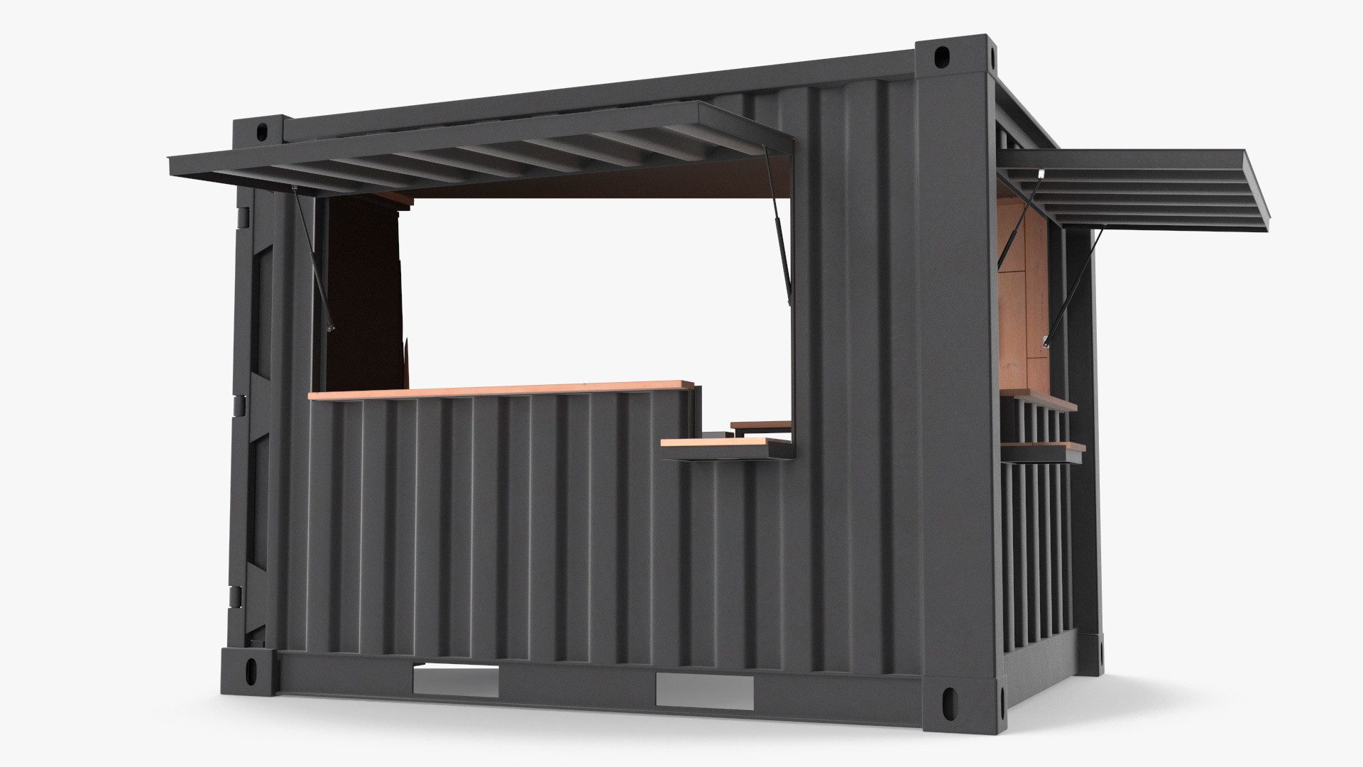 3D Container Coffee Shop