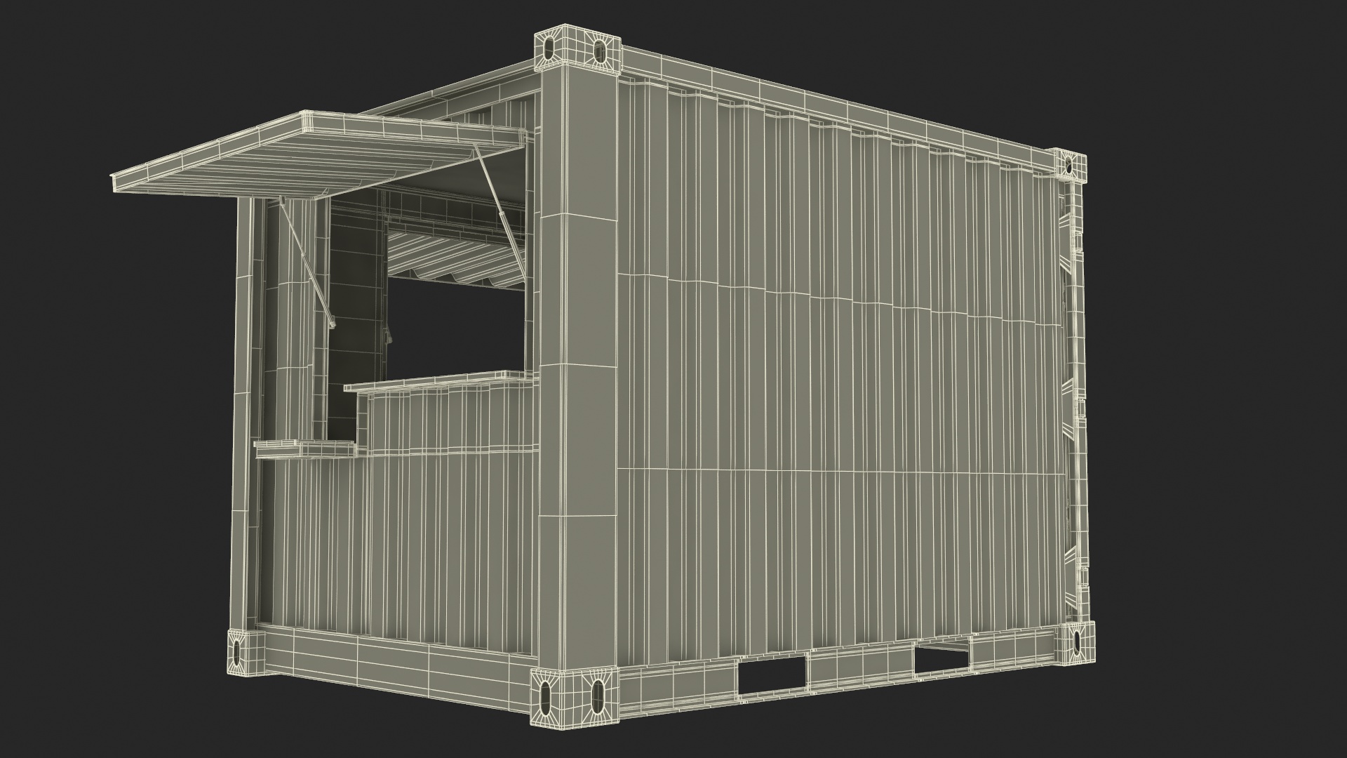 3D Container Coffee Shop