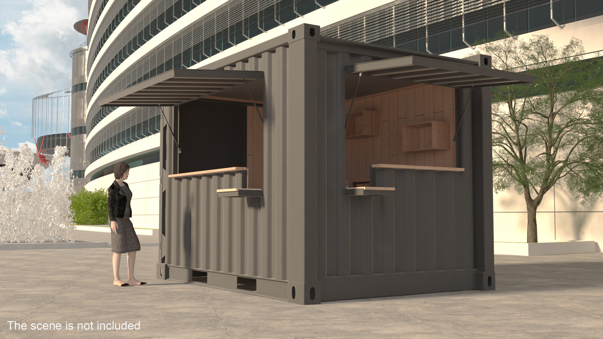 3D Container Coffee Shop