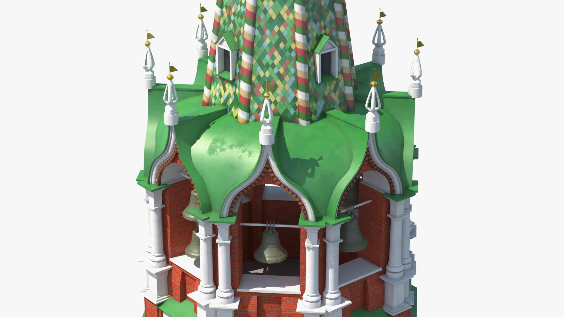 3D Kremlin Clock model