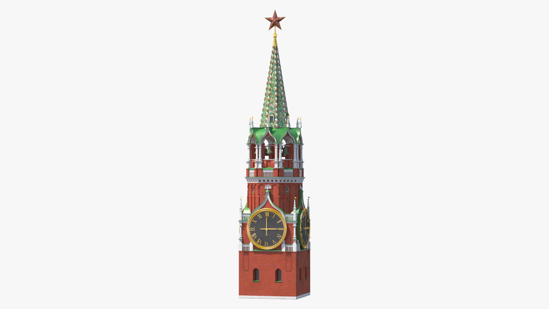 3D Kremlin Clock model