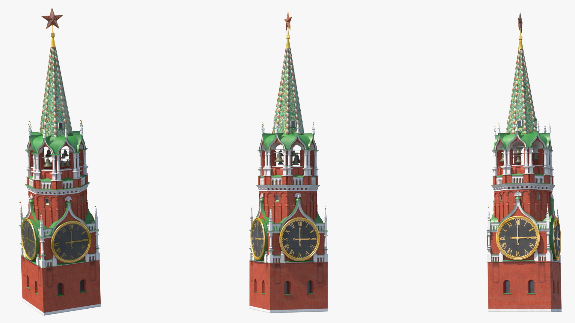 3D Kremlin Clock model