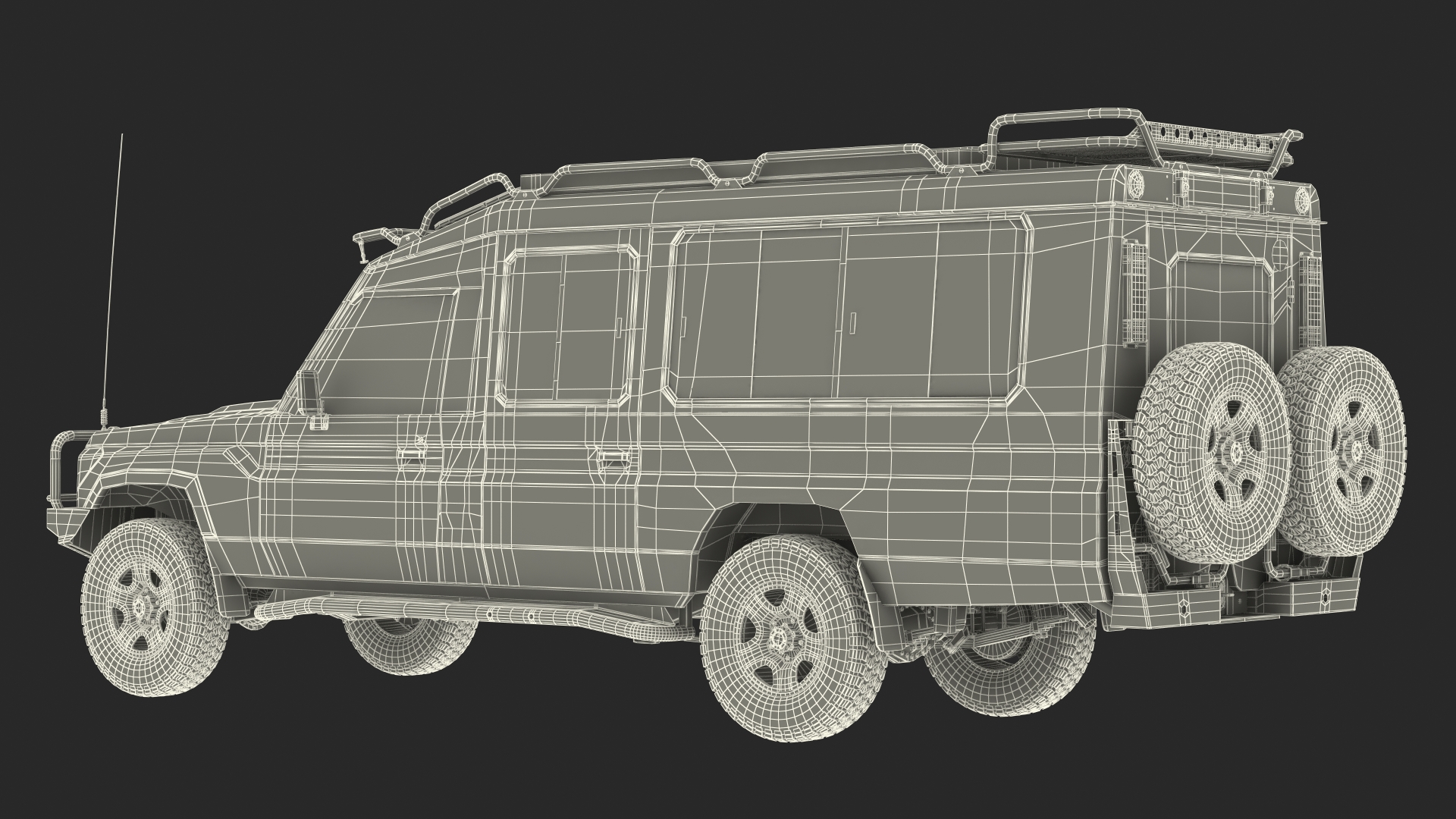 3D Safari Vehicle 4x4 model