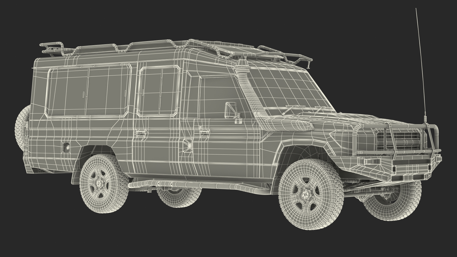 3D Safari Vehicle 4x4 model