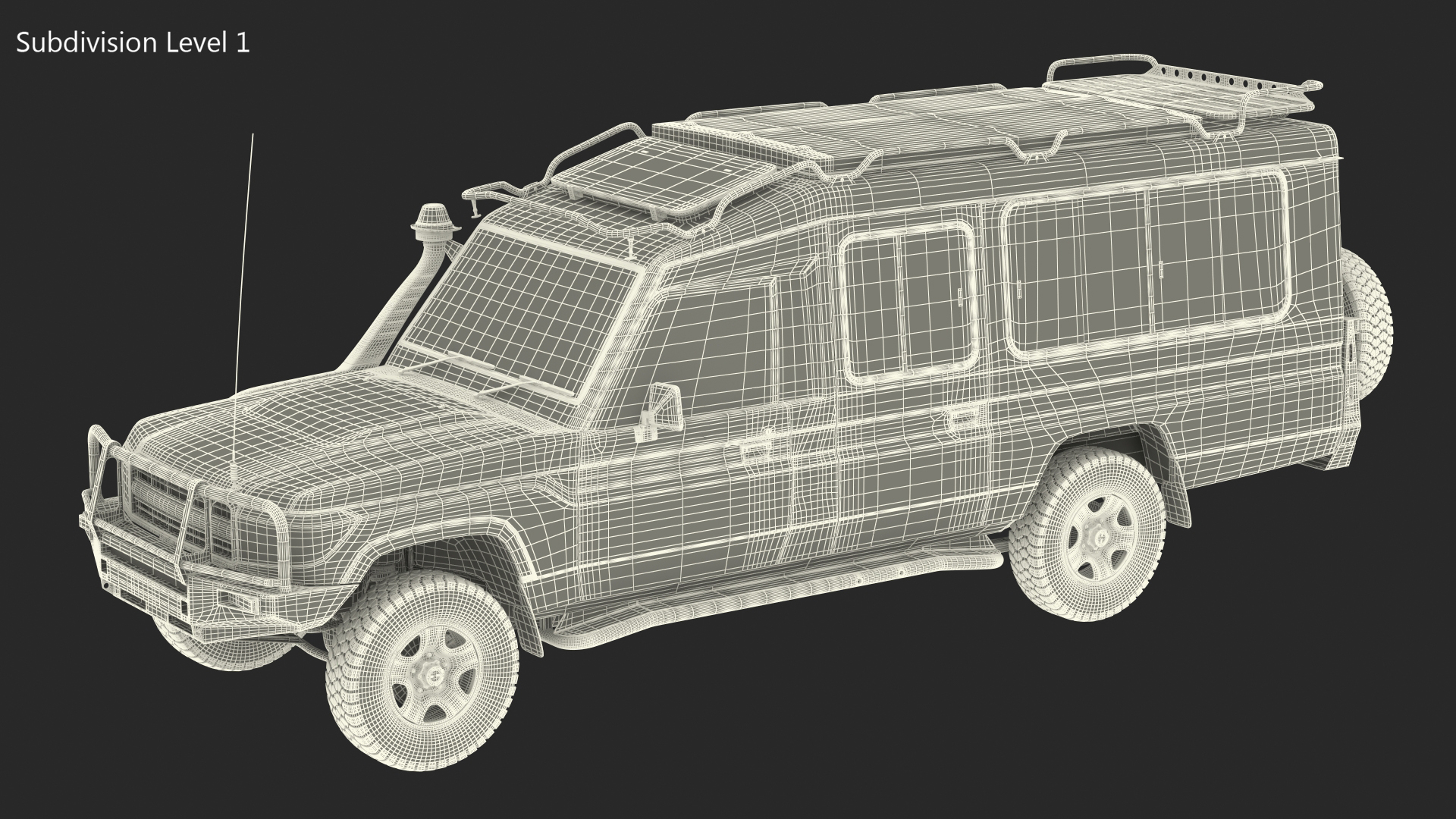 3D Safari Vehicle 4x4 model