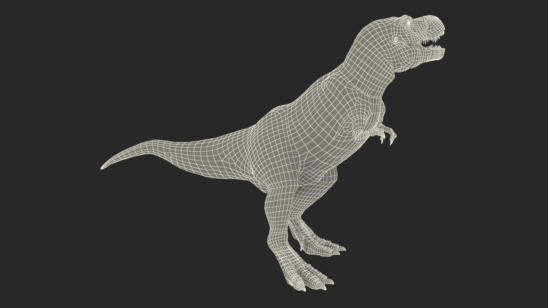 3D T Rex Stand Pose