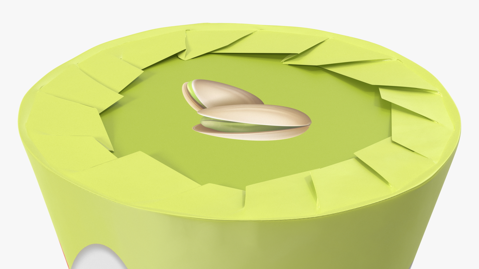 Cone Ice Cream Package Mockup Pistachio 3D model