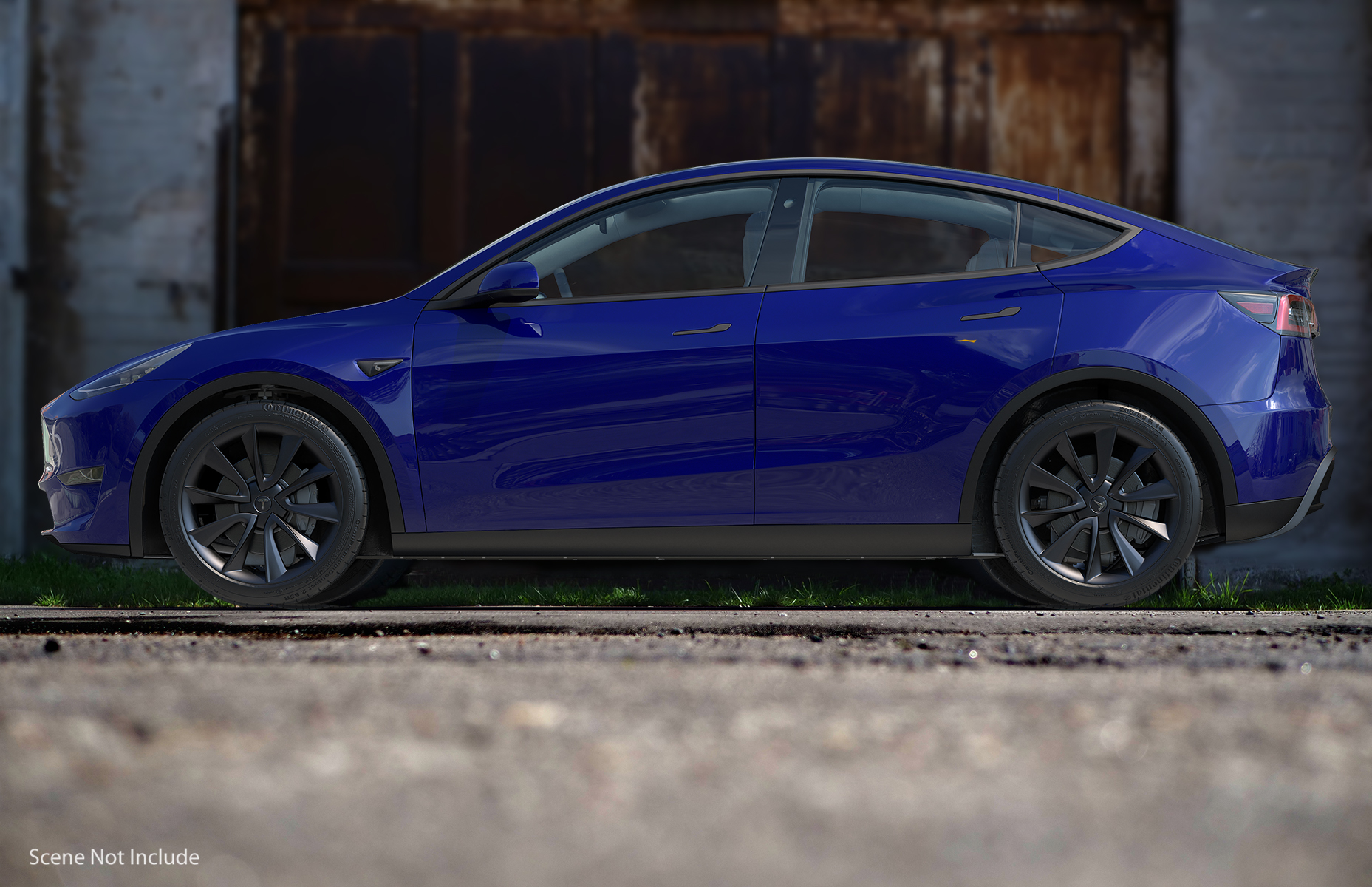 3D Tesla Model Y Blue model