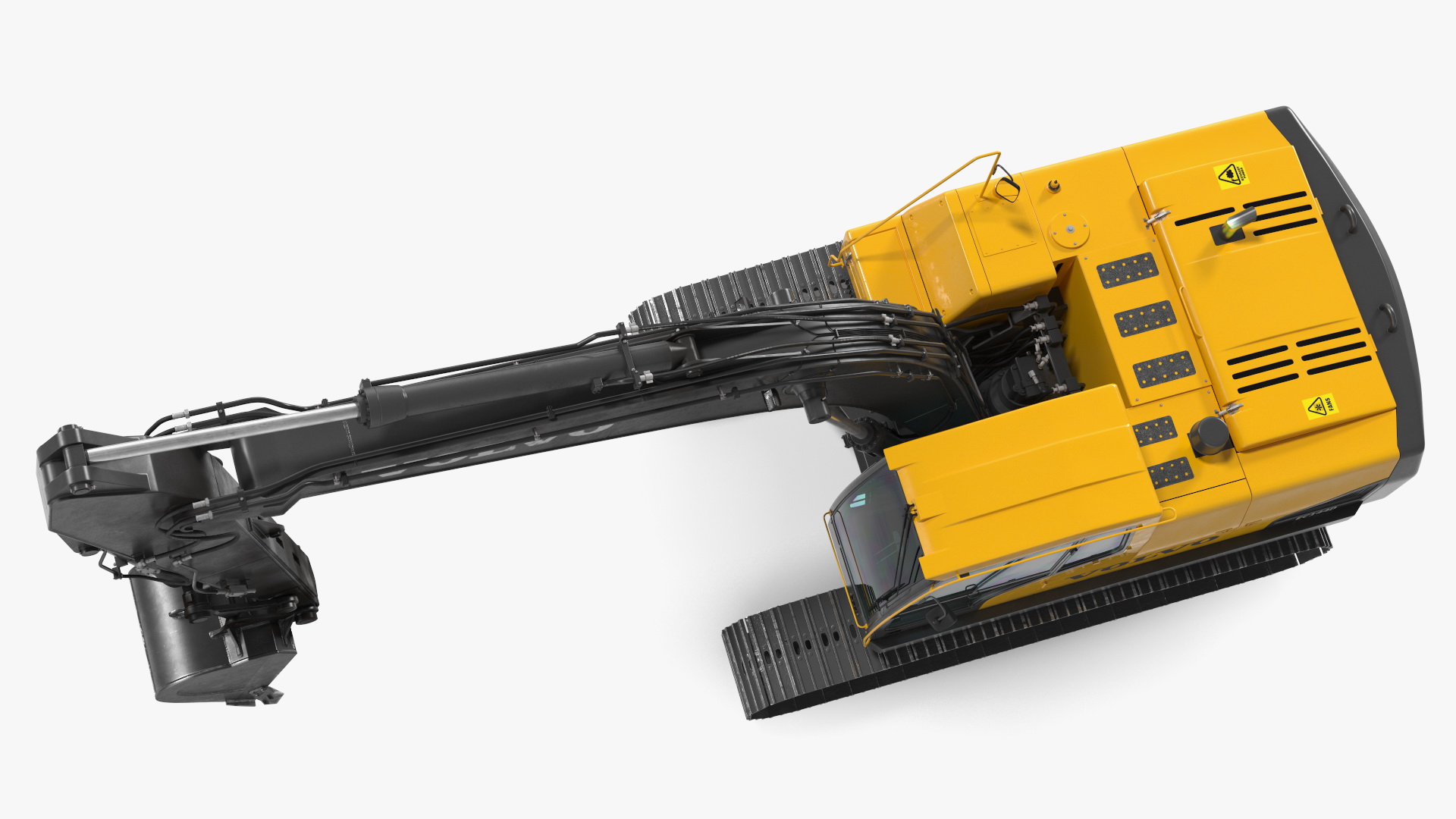 Large Tracked Excavator Volvo 3D model