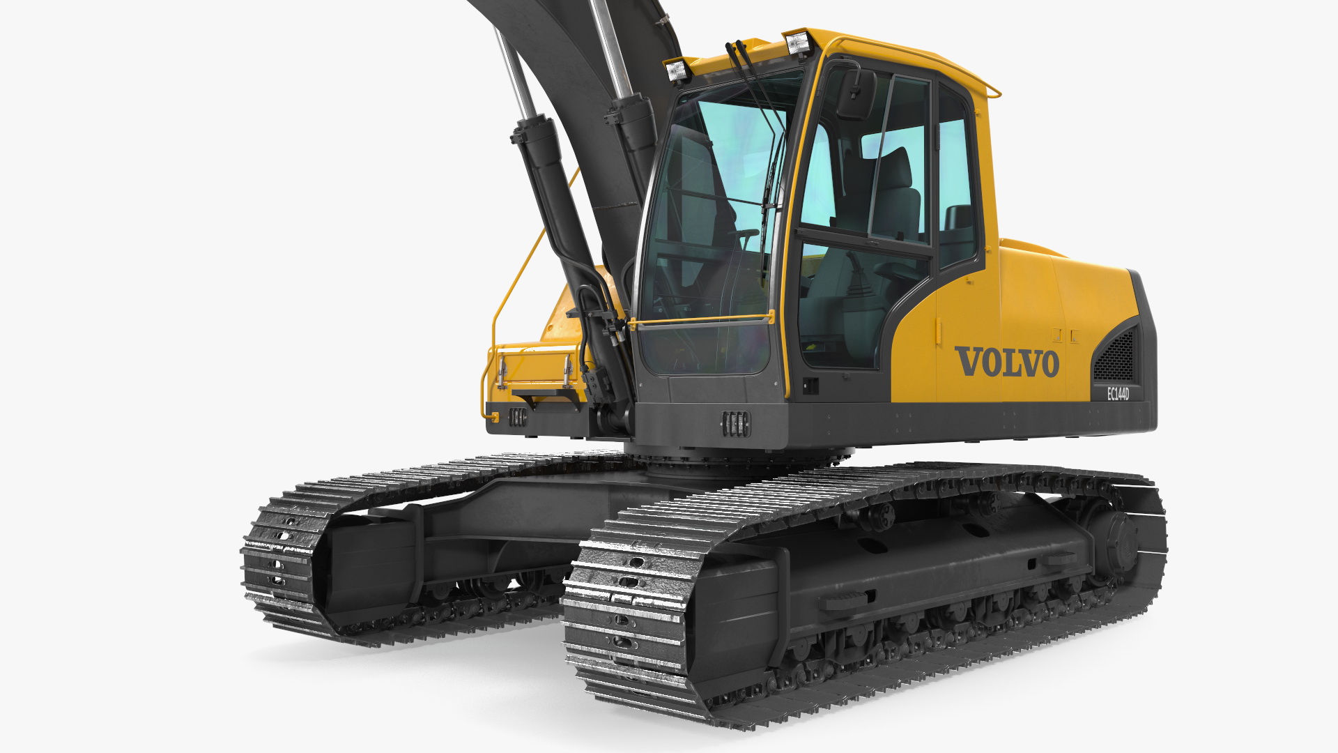 Large Tracked Excavator Volvo 3D model