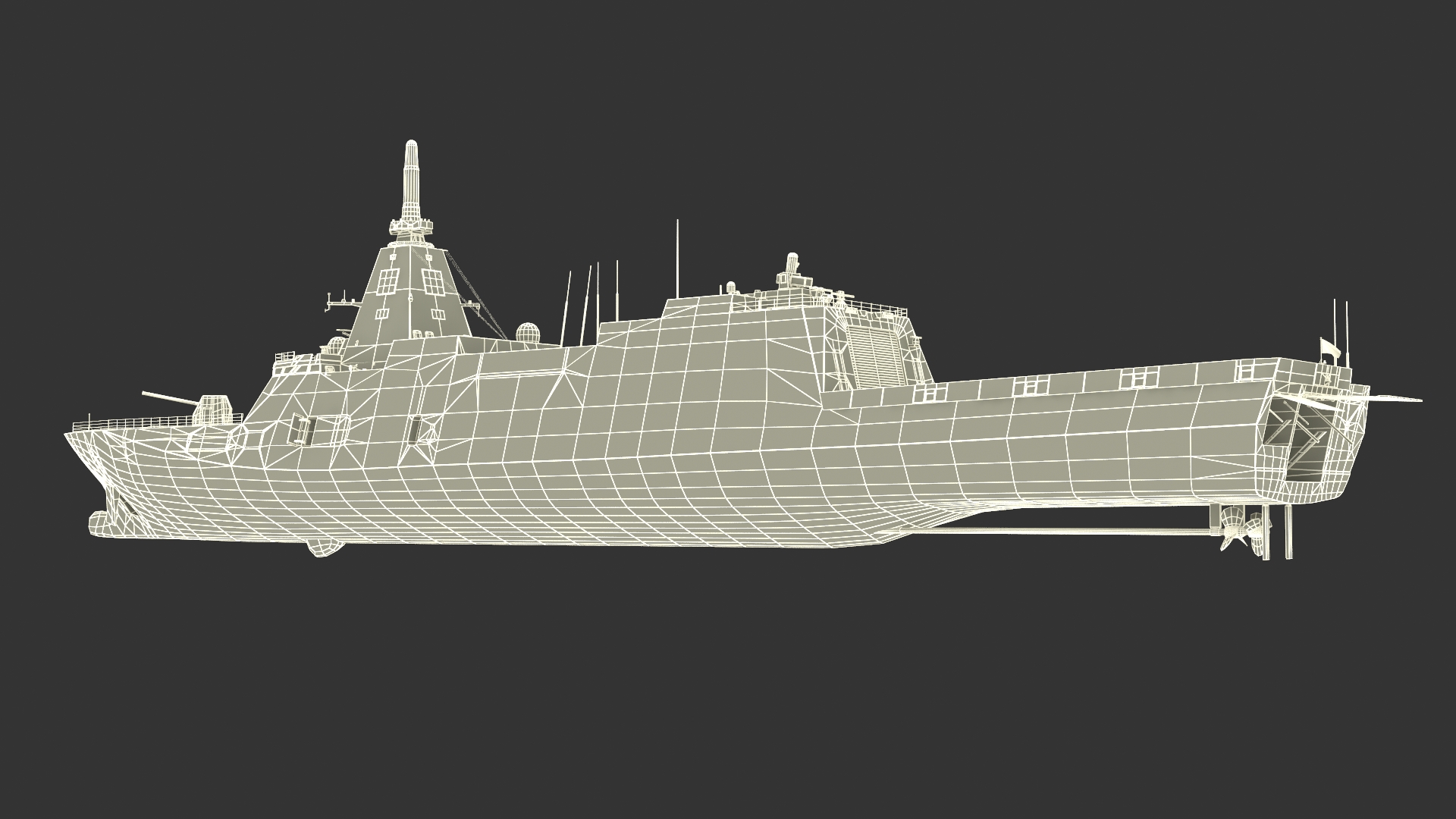 Japanese Mogami Class Frigate FFM-2 Rigged 3D