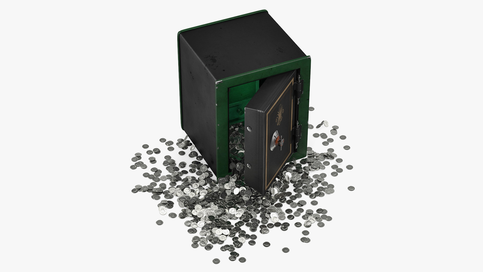 Full Coin Safe 3D model