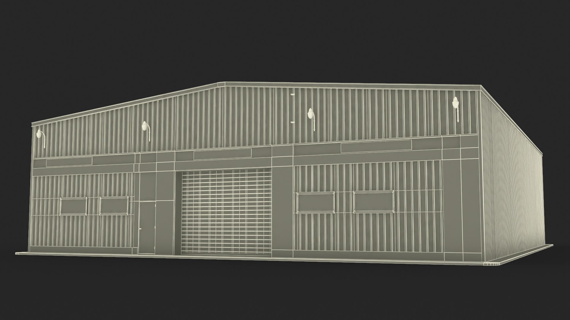 Steel Storage Building 3D