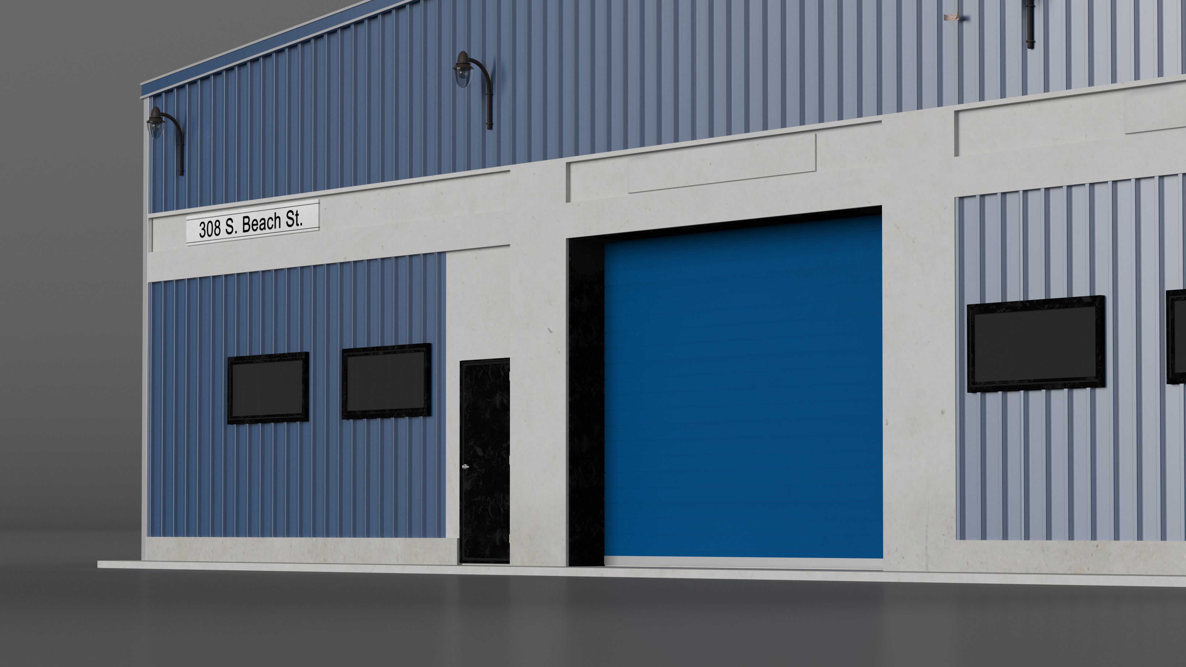 Steel Storage Building 3D