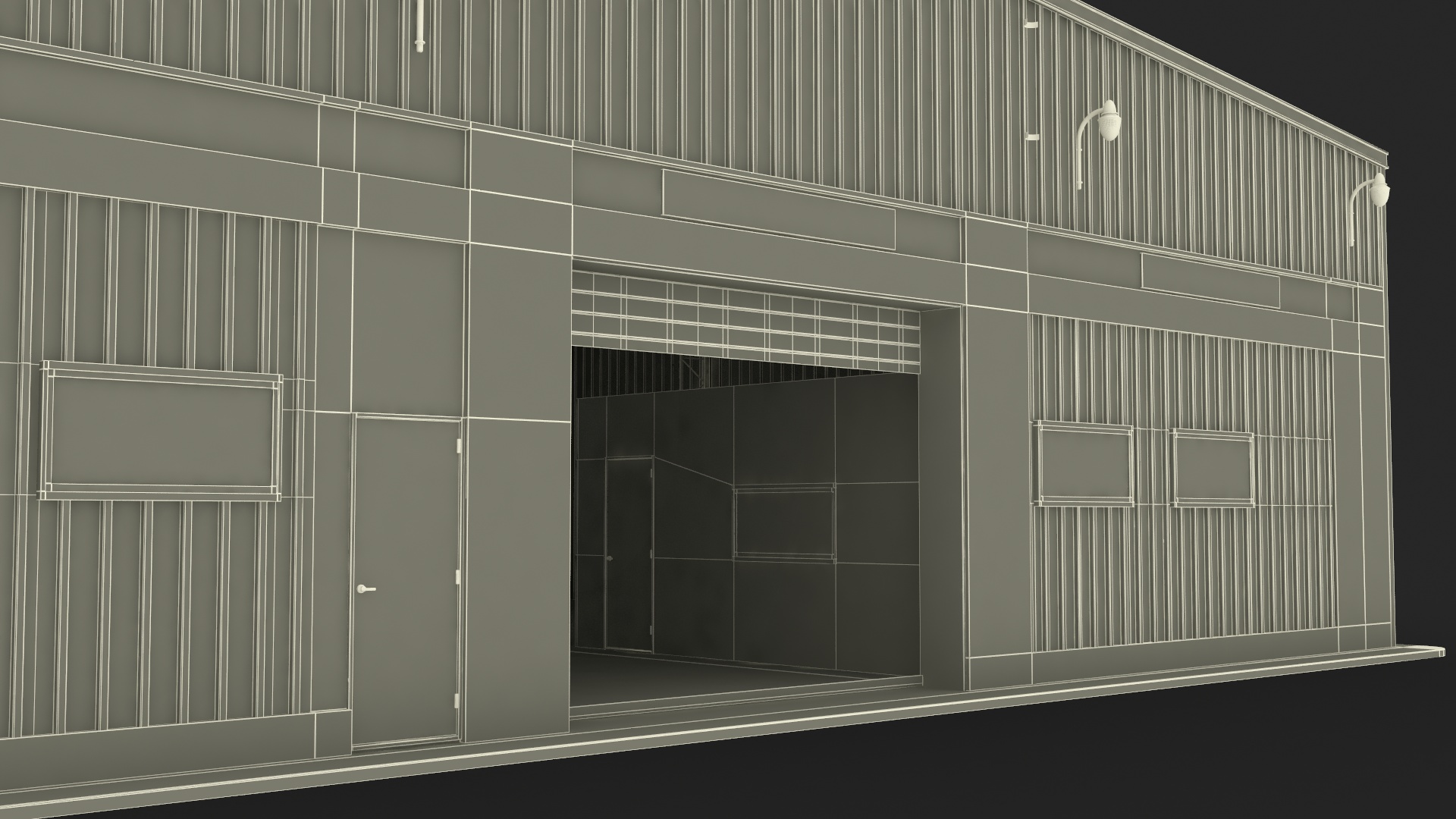 Steel Storage Building 3D