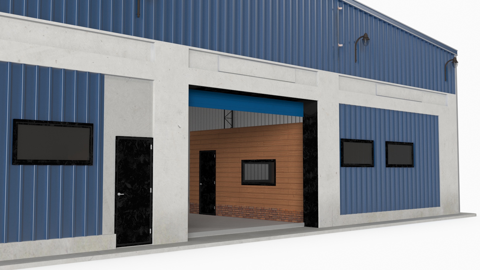 Steel Storage Building 3D