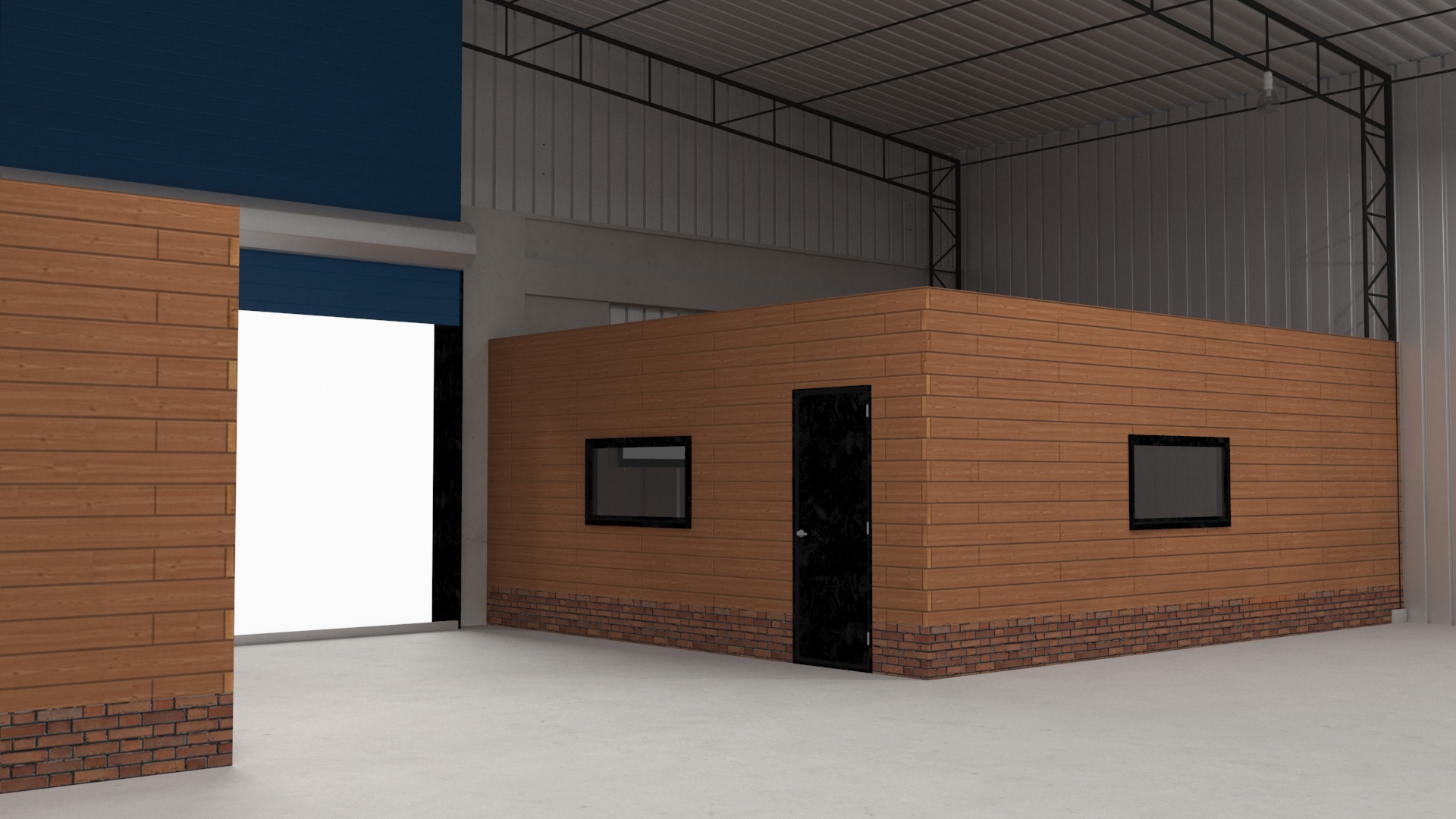 Steel Storage Building 3D