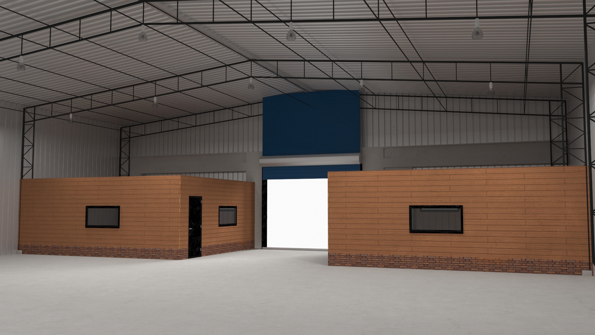 Steel Storage Building 3D