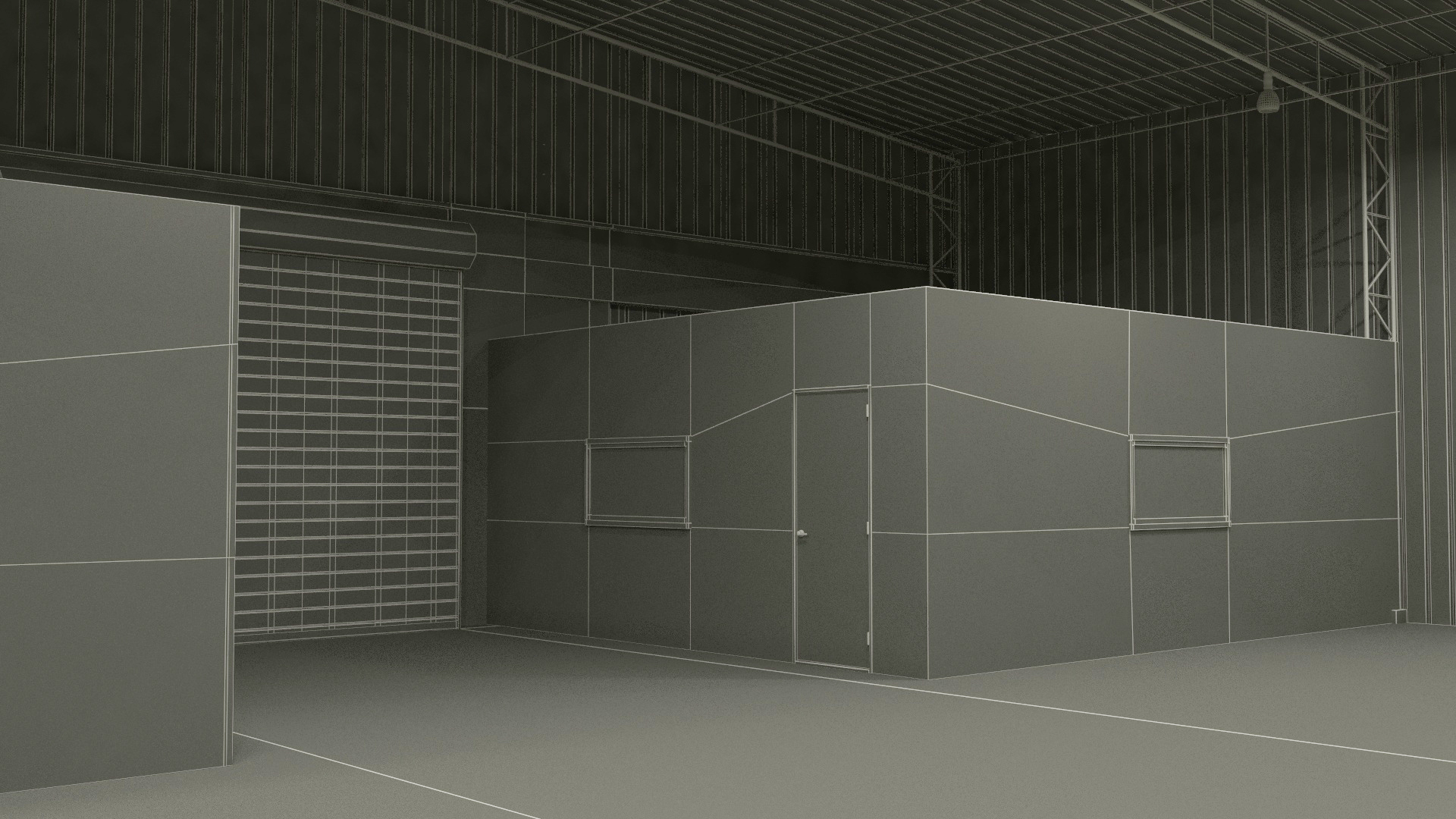 Steel Storage Building 3D