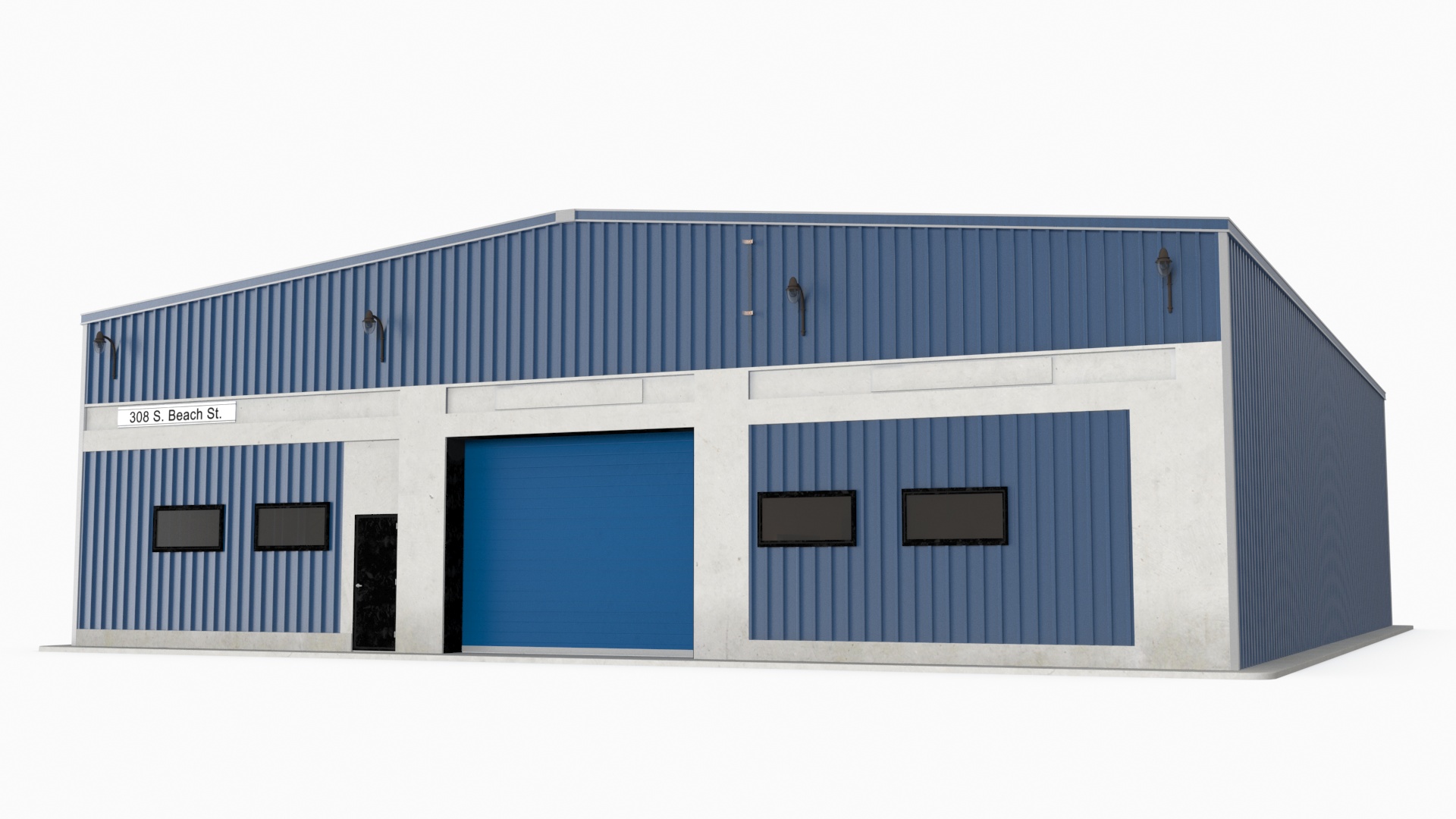 Steel Storage Building 3D