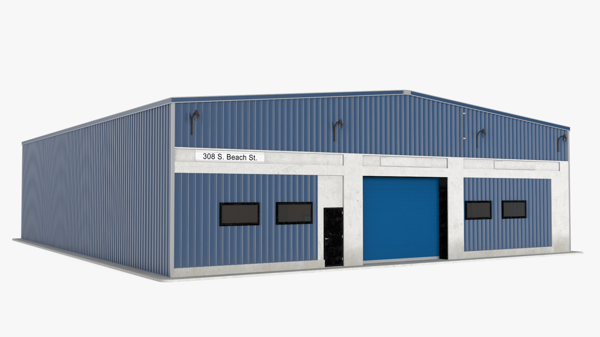 Steel Storage Building 3D