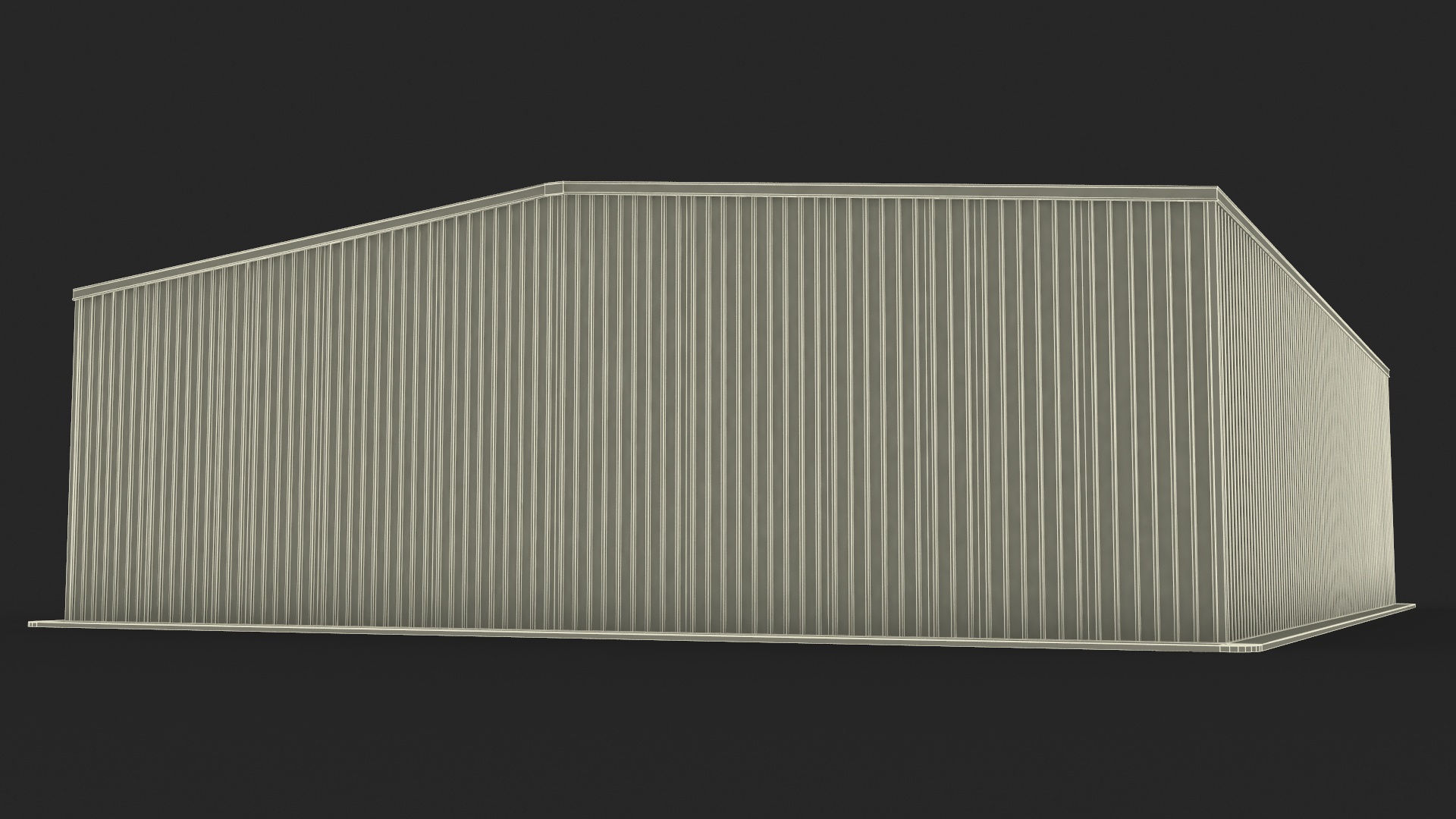 Steel Storage Building 3D