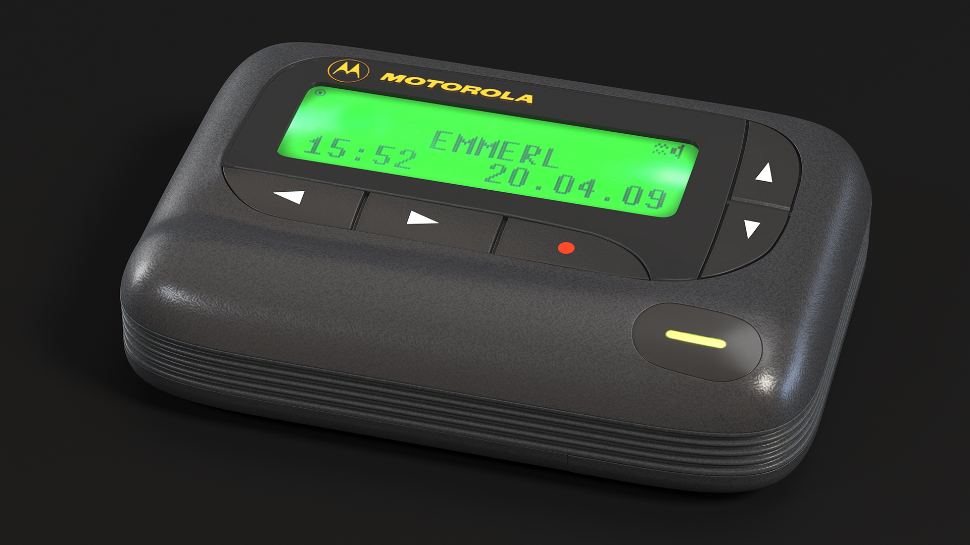 Motorola Scriptor LX4 Pager Screen On 3D