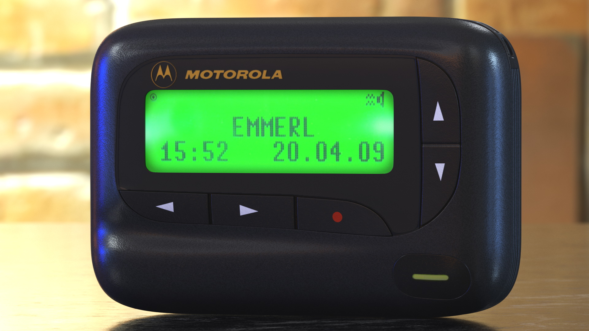 Motorola Scriptor LX4 Pager Screen On 3D