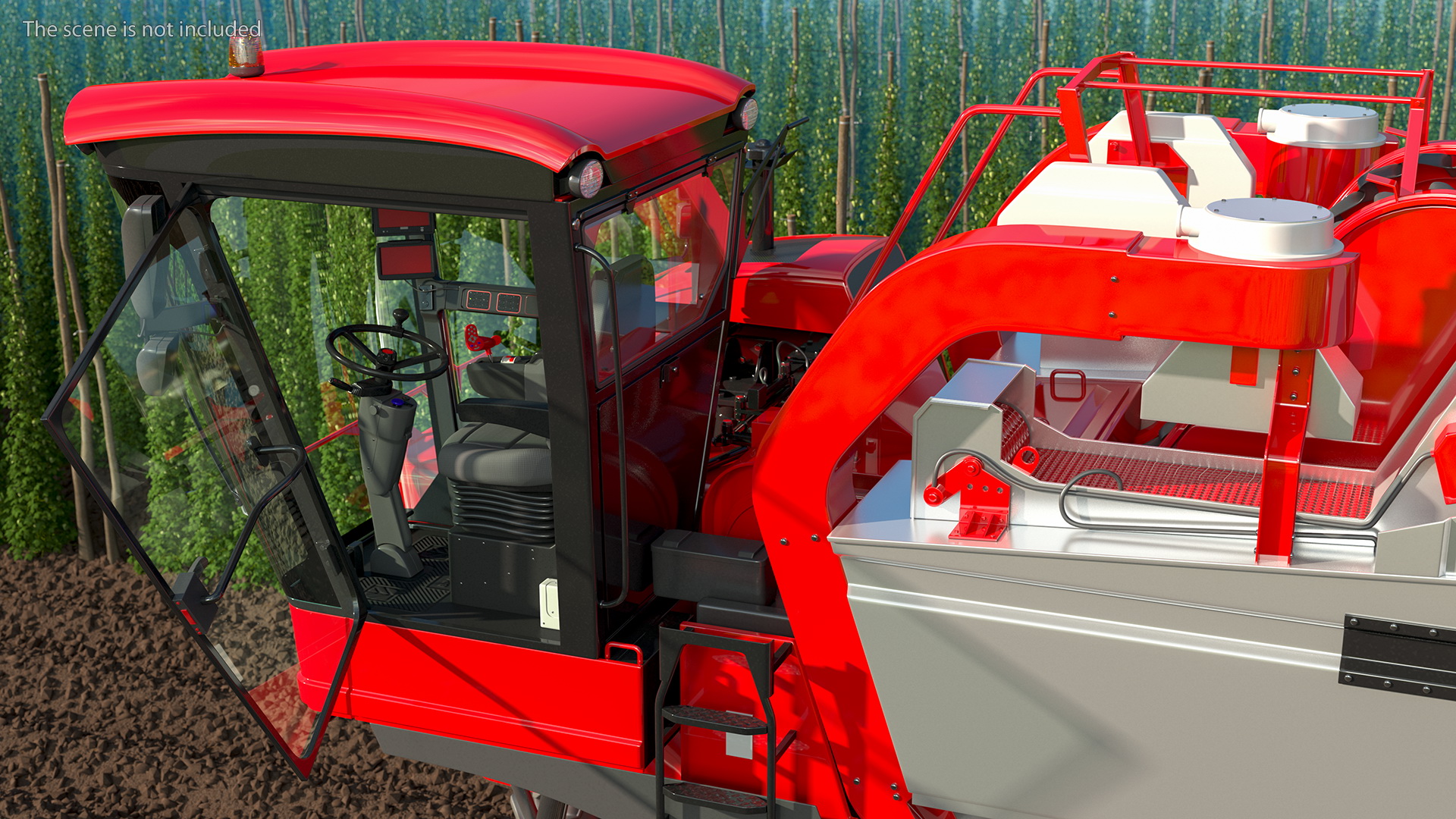 3D Harvester Vehicle Cabin model