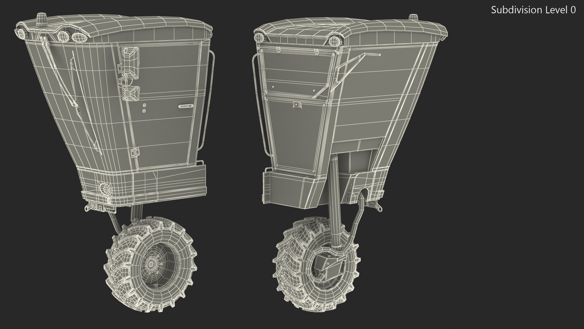 3D Harvester Vehicle Cabin model