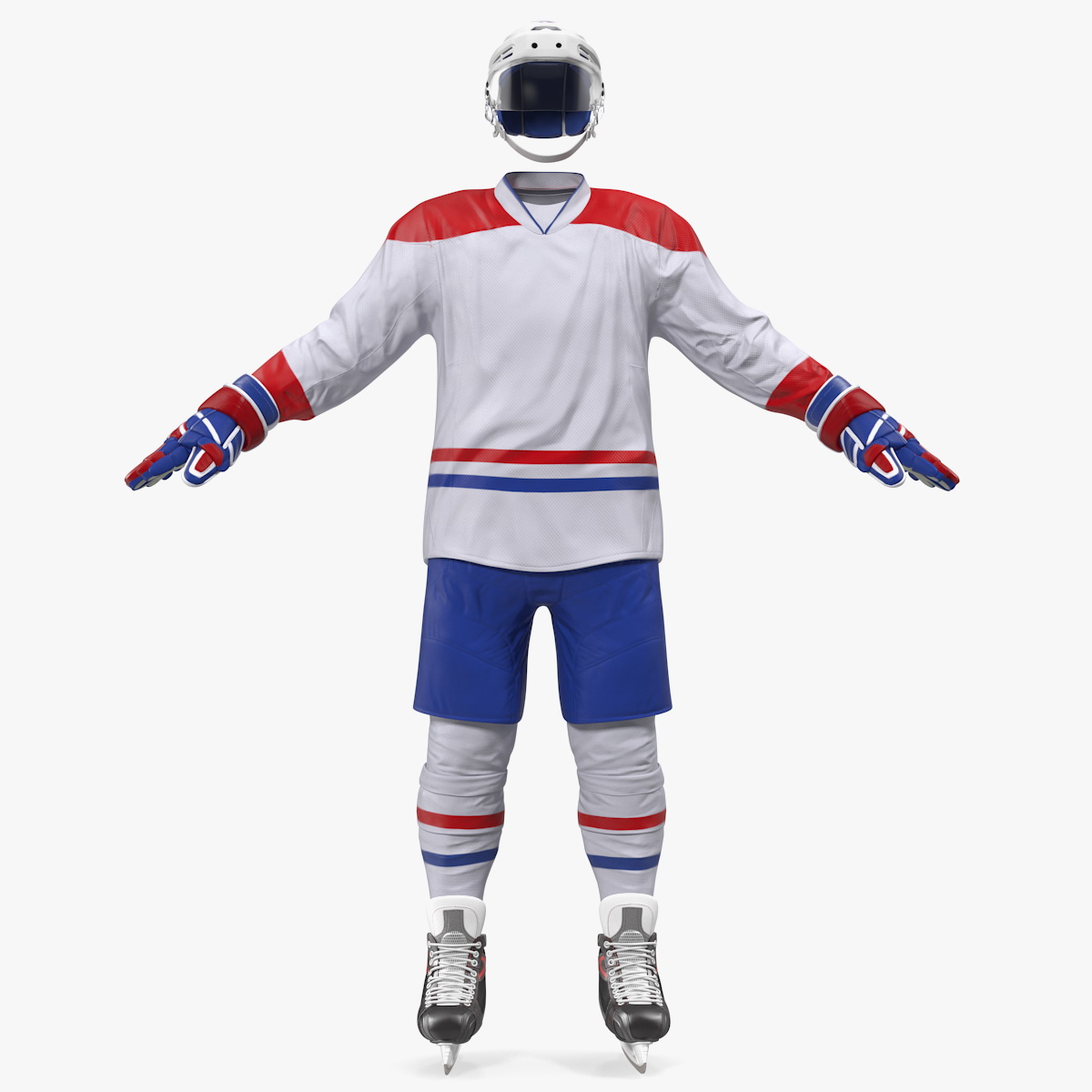 Hockey Equipment White 3D