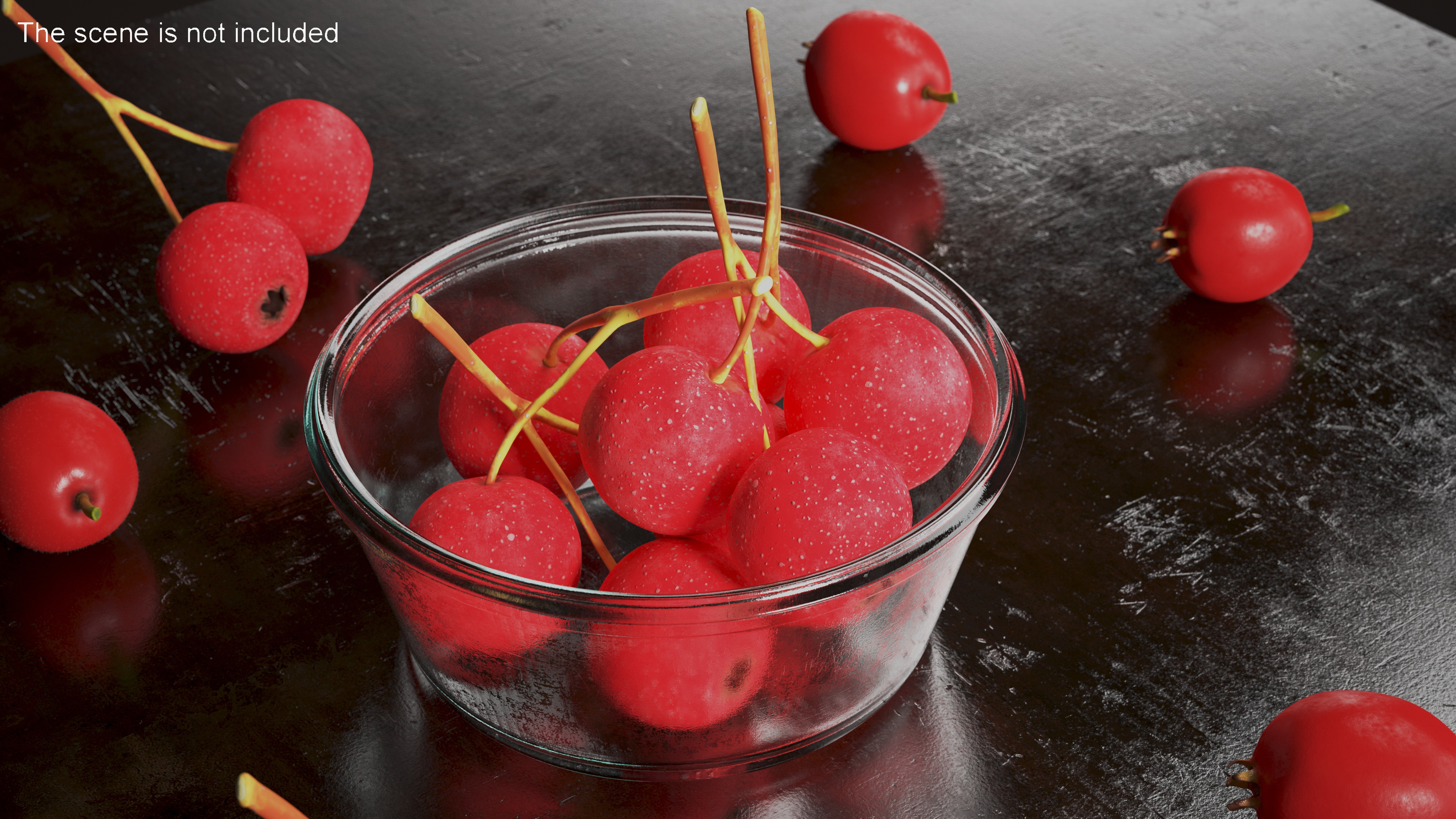 3D model Two Hawthorn Berries