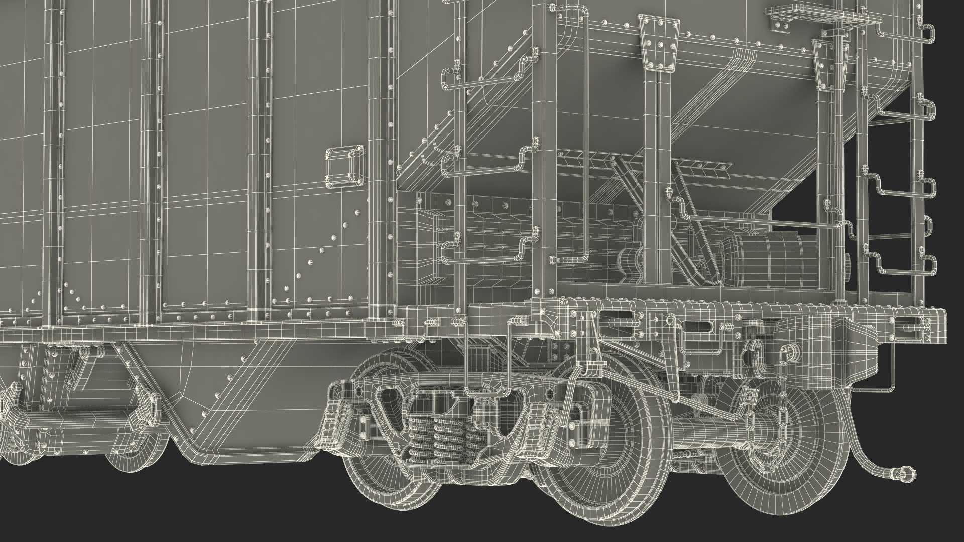 Two Bay Covered Hopper 3D