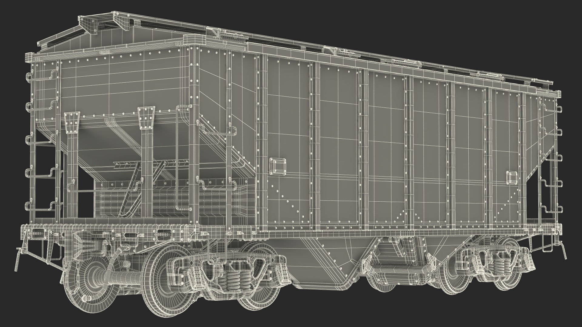 Two Bay Covered Hopper 3D