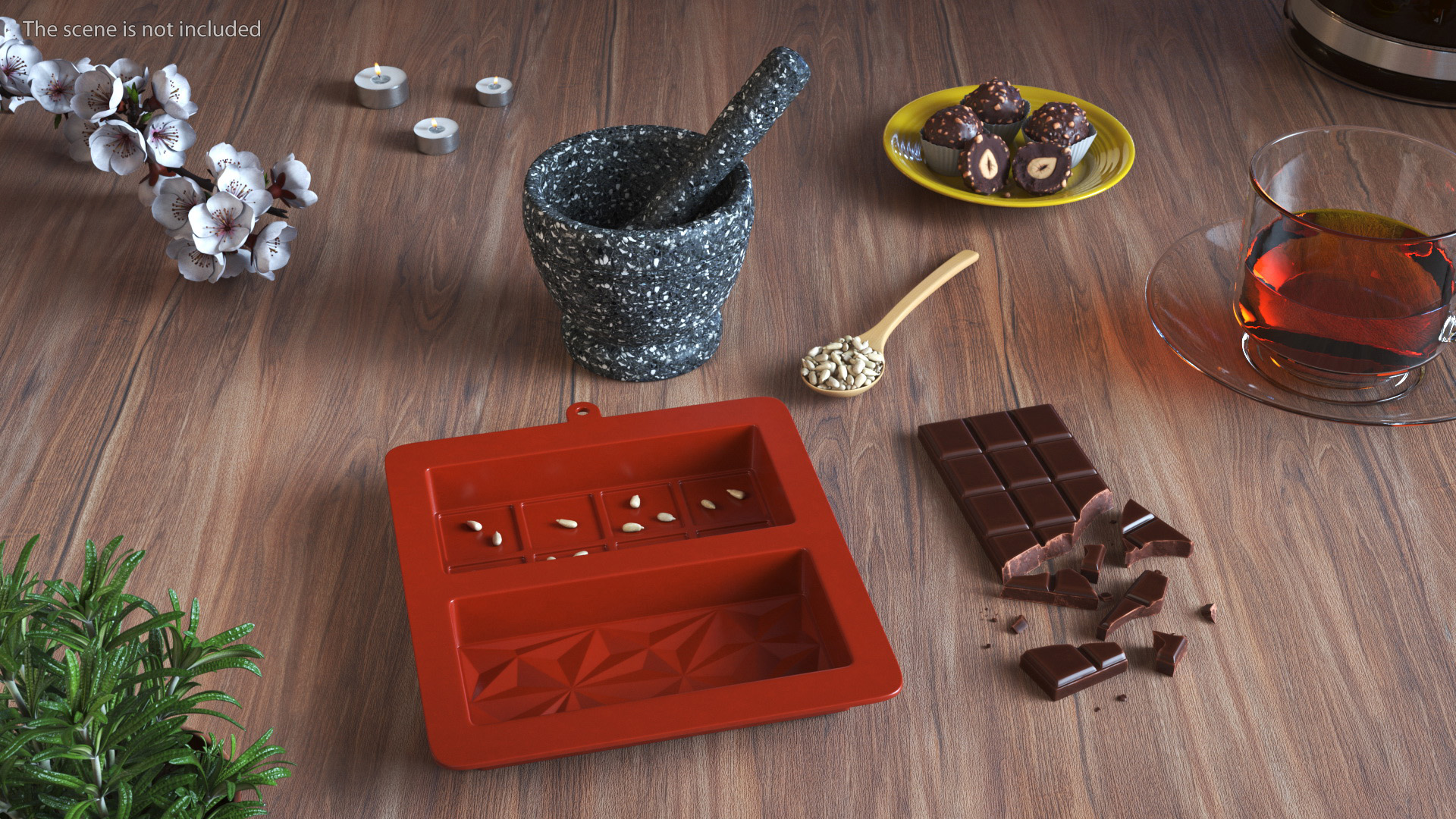 Chocolate Making with Sunflower Seeds 3D