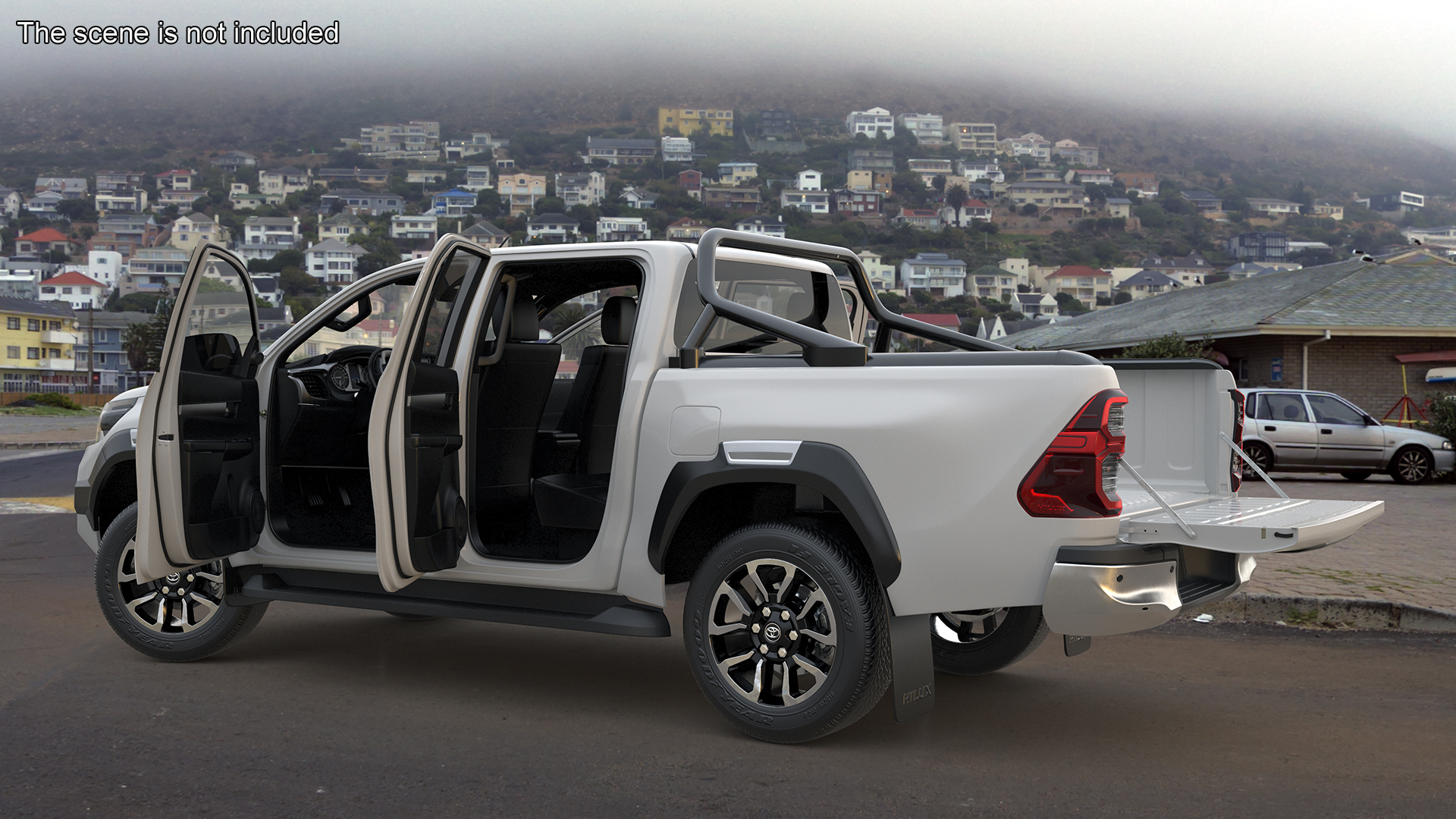 3D Toyota Hilux 2022 White model